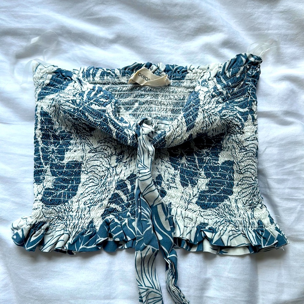 Ocean drive floral tube top / halter